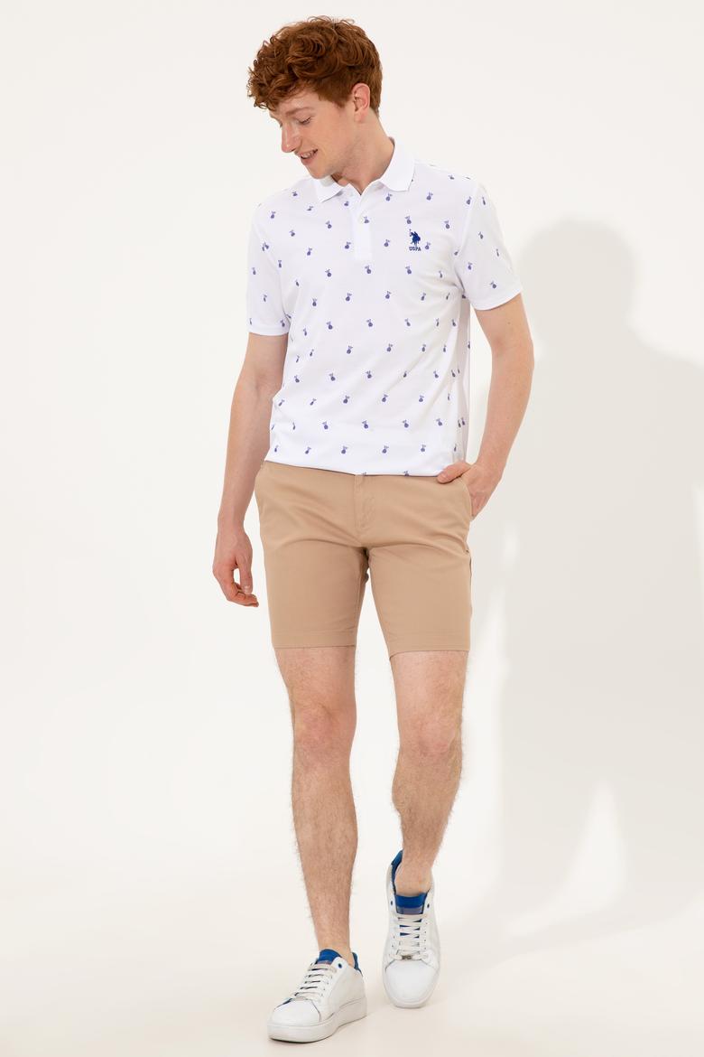 Erkek Beyaz Polo Yaka Tişört - 50249186008