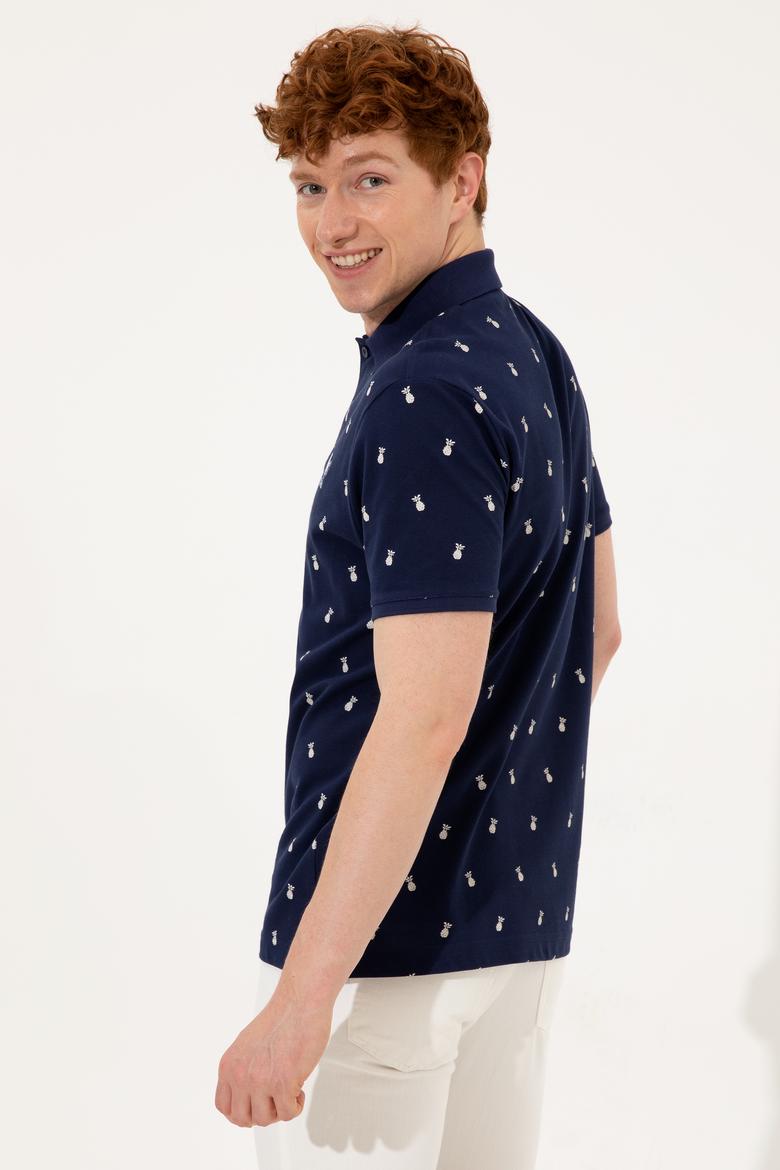 Erkek Lacivert Polo Yaka Tişört - 50249186033