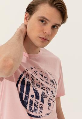 Erkek Pudra Bisiklet Yaka T-Shirt - 50247329184