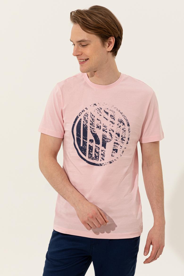 Erkek Pudra Bisiklet Yaka T-Shirt - 50247329184