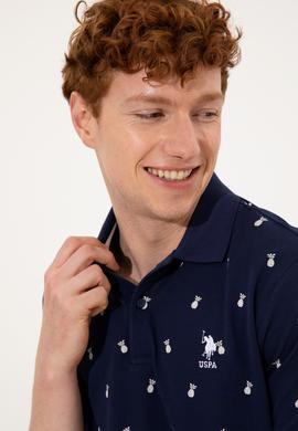 Erkek Lacivert Polo Yaka Tişört - 50249186033