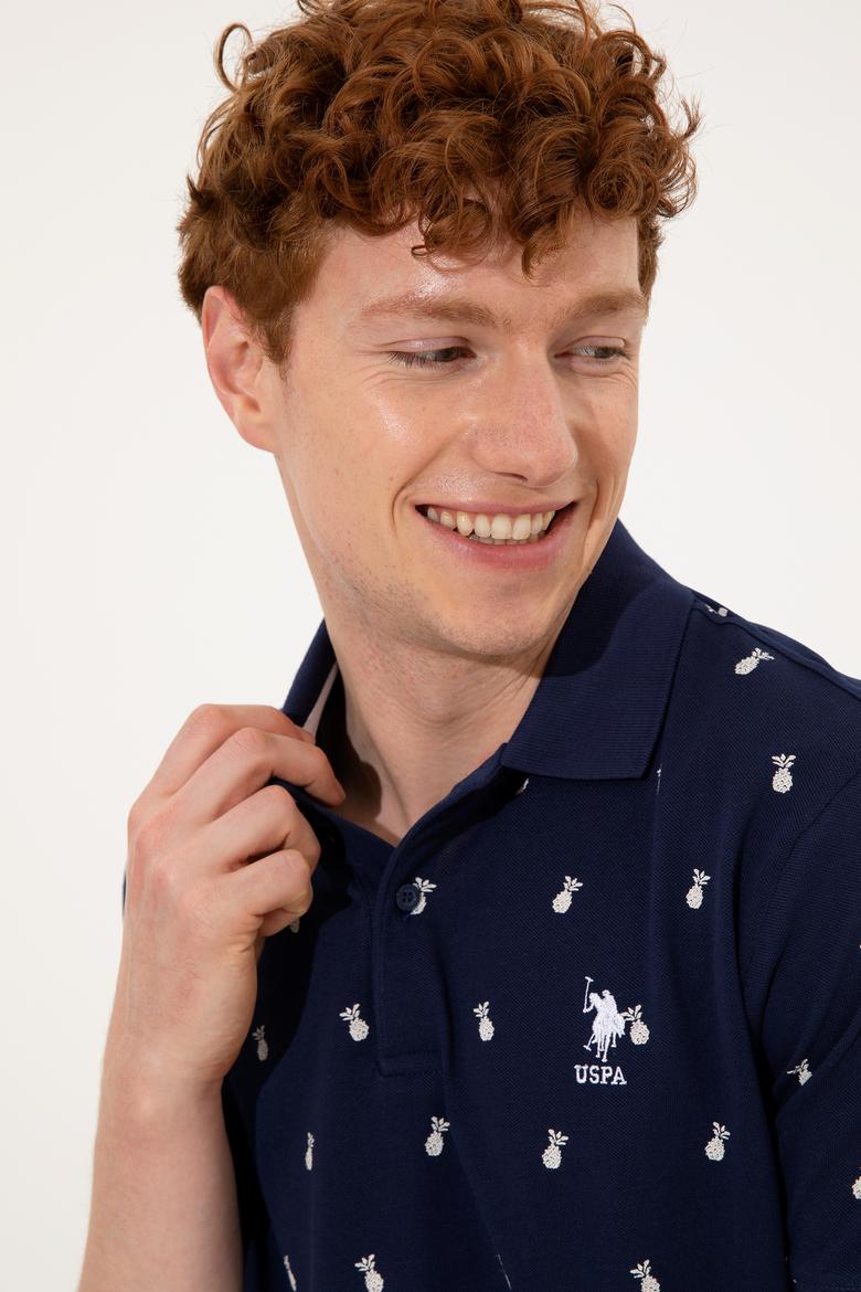 Erkek Lacivert Polo Yaka Tişört - 50249186033