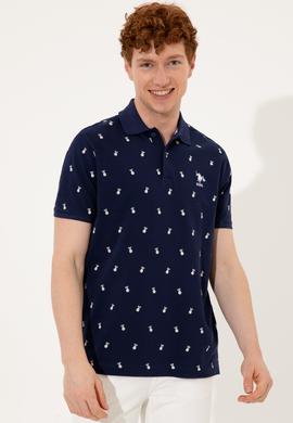 Erkek Lacivert Polo Yaka Tişört - 50249186033