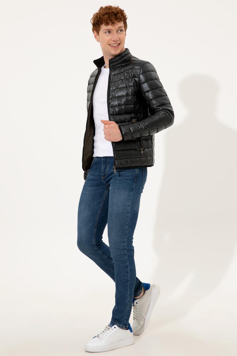 Erkek Haki Deri Mont Kaban - 50255944021