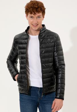 Erkek Haki Deri Mont Kaban - 50255944021