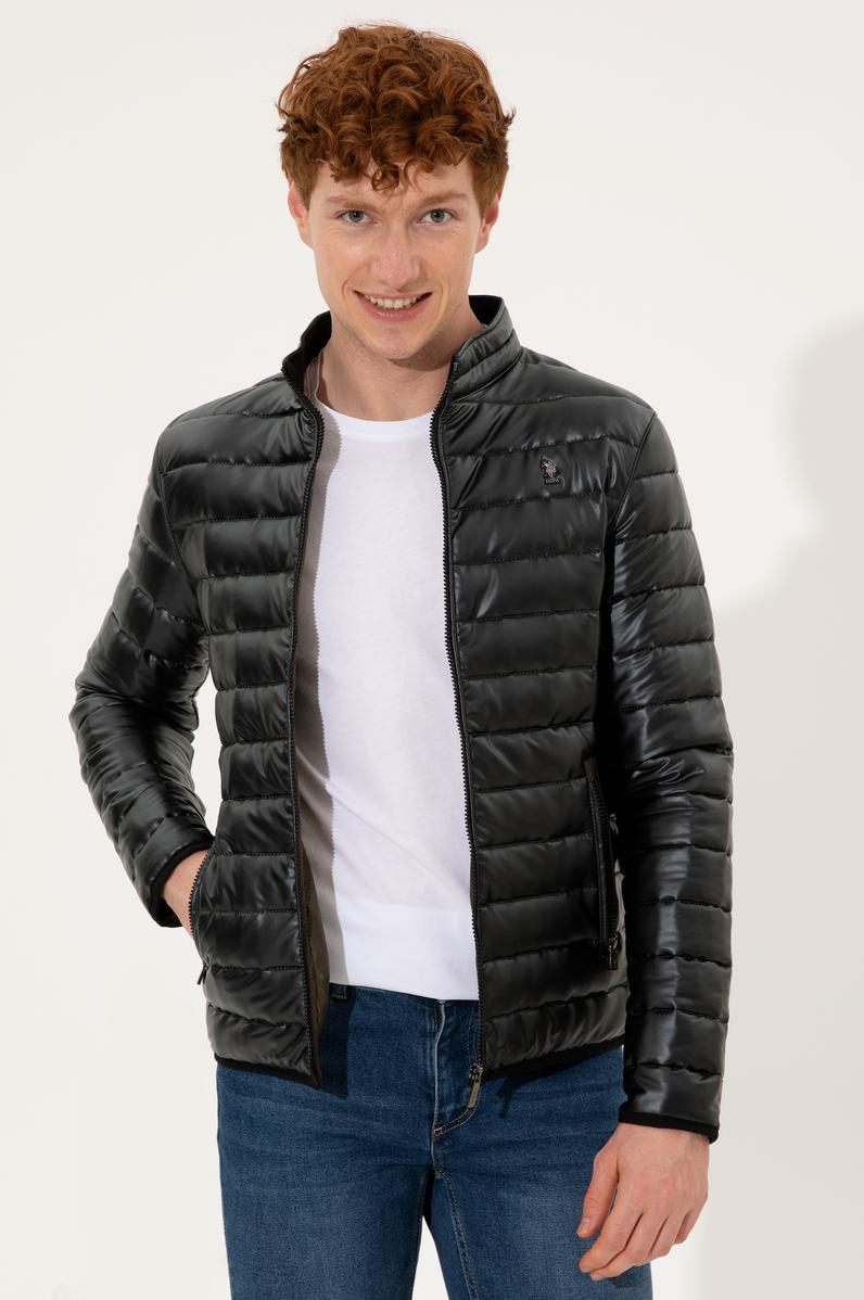 Erkek Haki Deri Mont Kaban