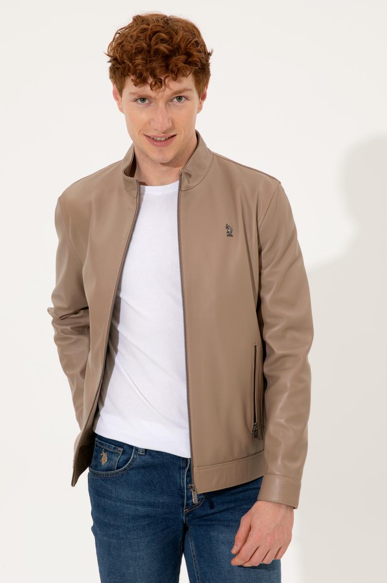 Erkek Vizon Deri Ceket