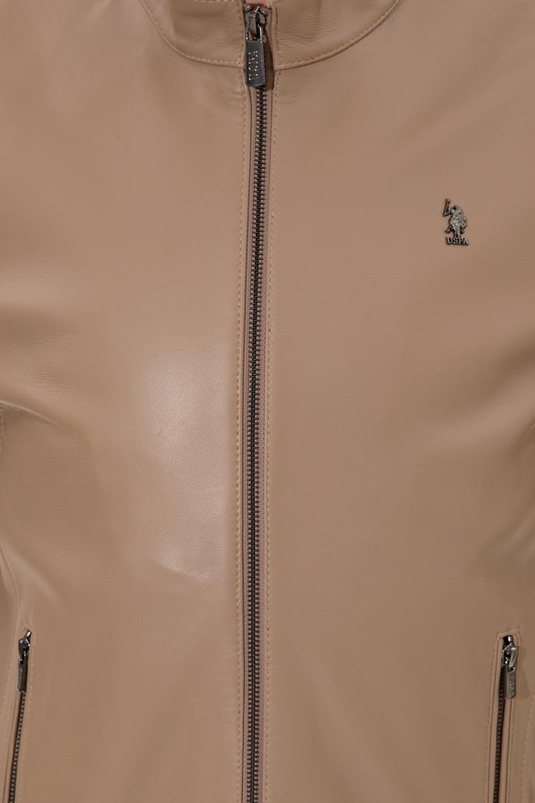 Erkek Vizon Deri Ceket - 50260406005