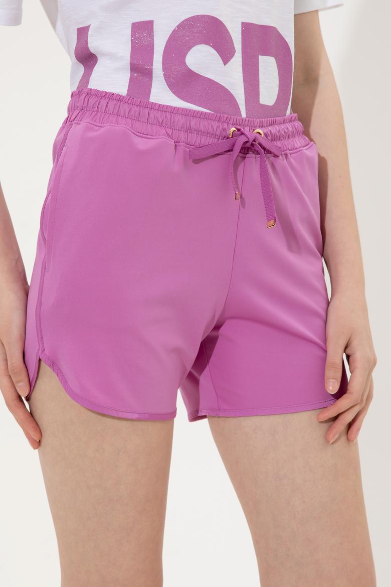 Kadın Menekşe Örme Şort - 50248559004