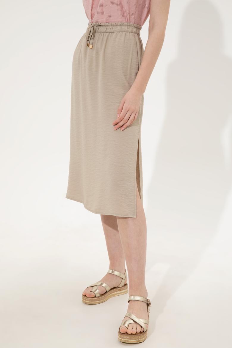 Kadın Haki Dokuma Etek - 50249296014