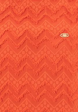 Kadın Kırmızı Kısa Kollu Gömlek - 50246474030