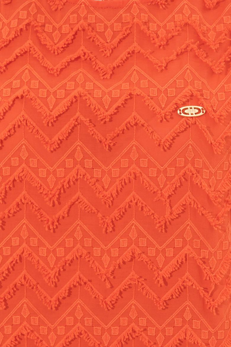 Kadın Kırmızı Kısa Kollu Gömlek - 50246474030