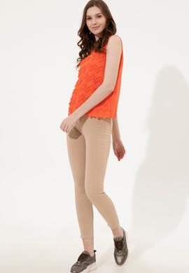 Kadın Kırmızı Kısa Kollu Gömlek - 50246474030