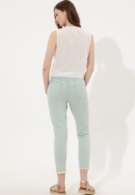 Kadın Turkuaz Jean Pantolon - 50246475007