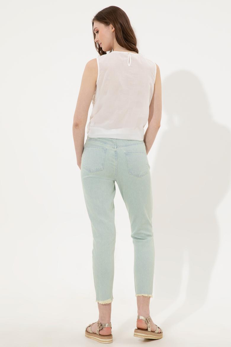 Kadın Turkuaz Jean Pantolon - 50246475007
