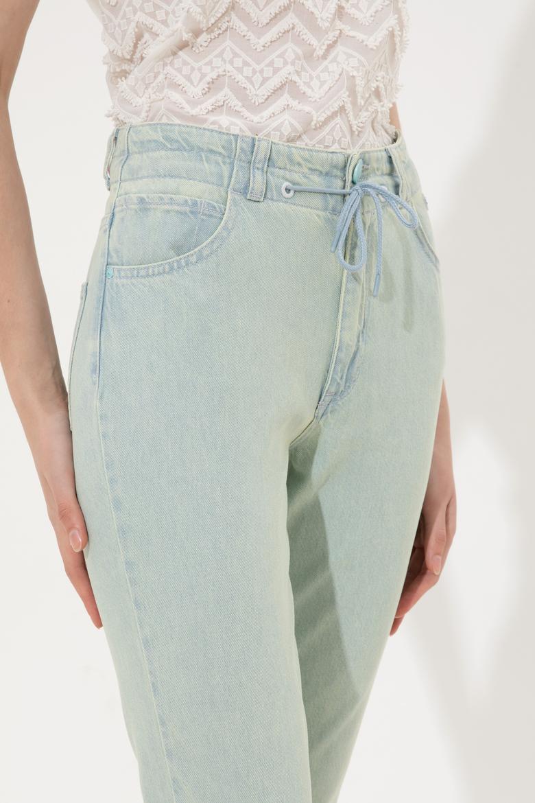 Kadın Turkuaz Jean Pantolon - 50246475007