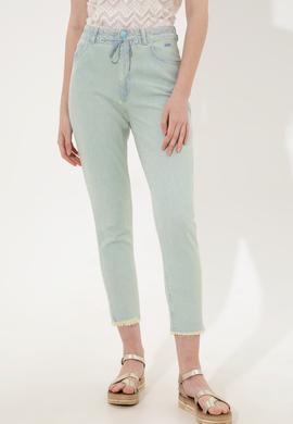 Kadın Turkuaz Jean Pantolon - 50246475007