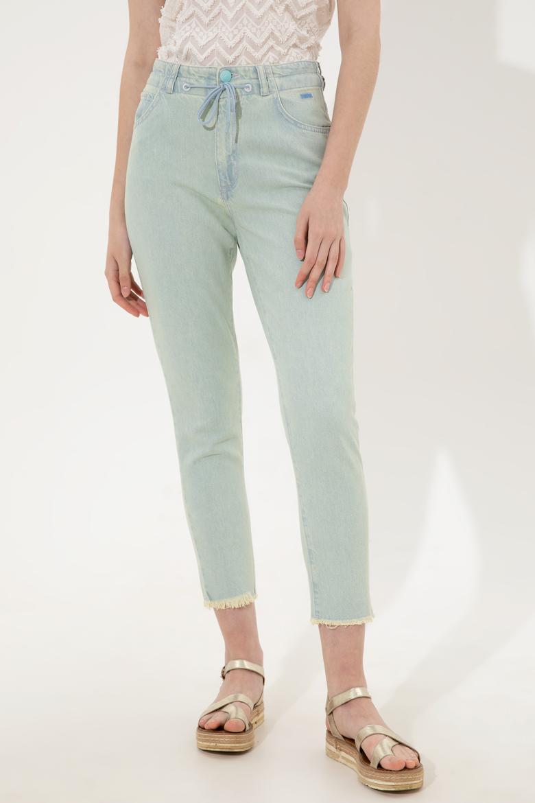 Kadın Turkuaz Jean Pantolon - 50246475007
