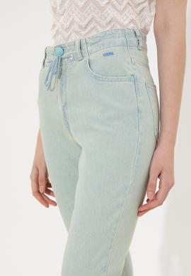 Kadın Turkuaz Jean Pantolon - 50246475007