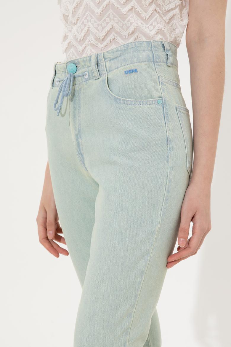 Kadın Turkuaz Jean Pantolon - 50246475007