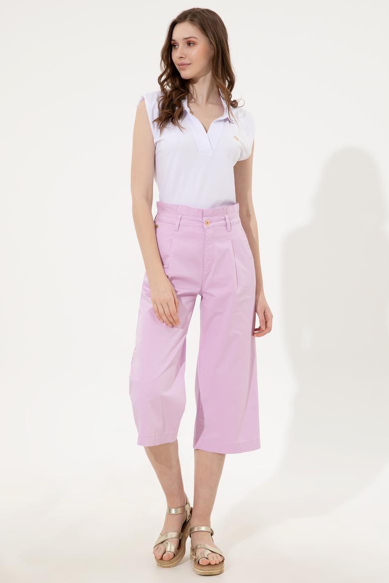 Kadın Beyaz V Yaka Kolsuz Tişört - 50248579005