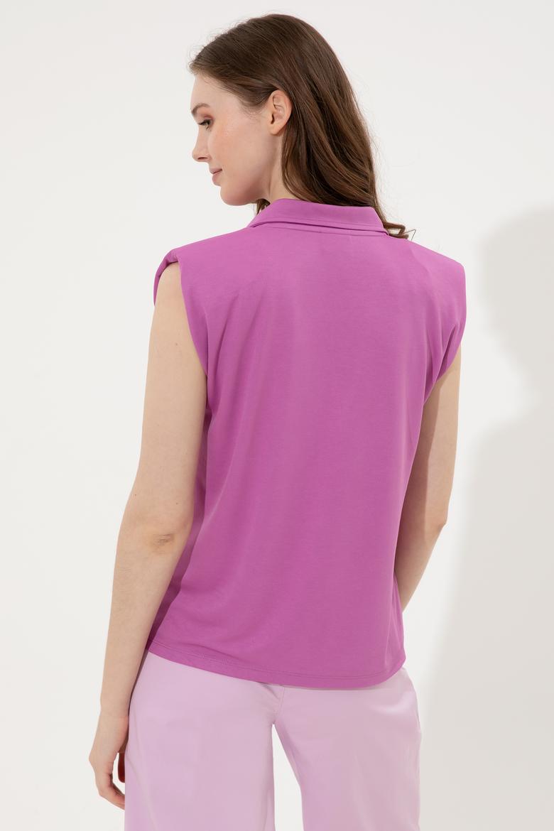 Kadın Menekşe Tişört - 50248579015