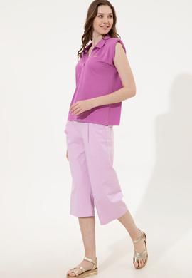 Kadın Menekşe Tişört - 50248579015