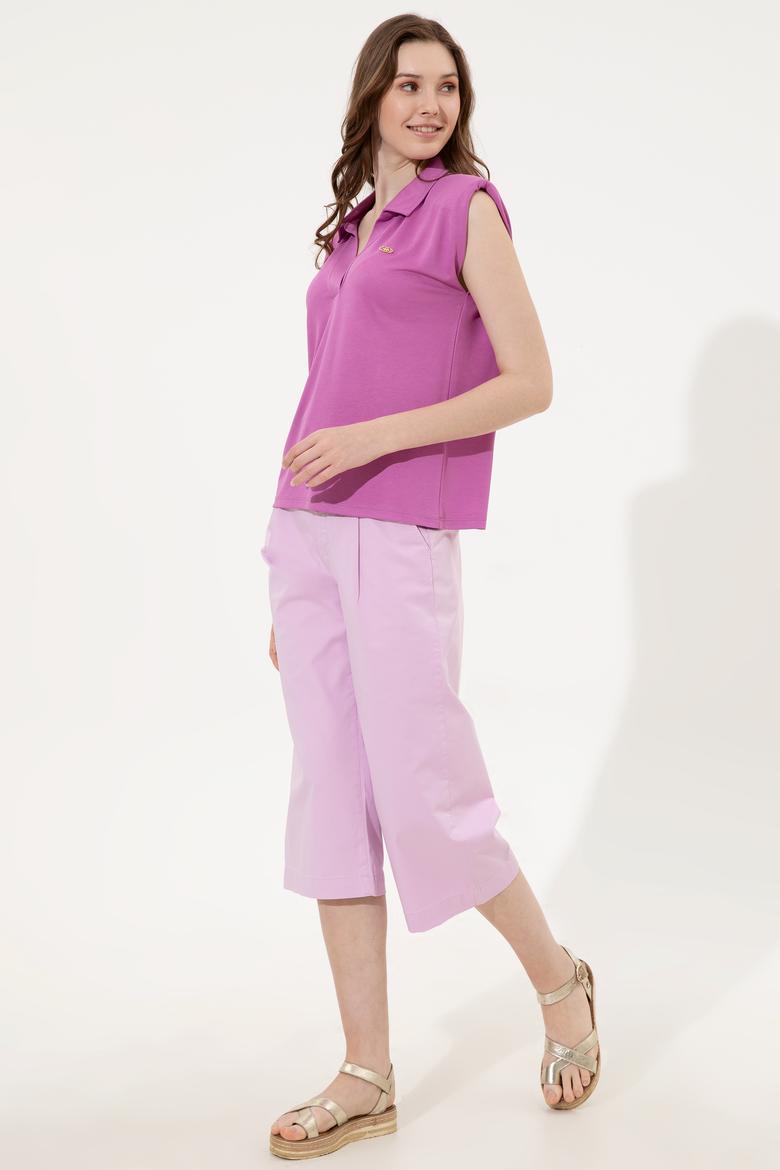 Kadın Menekşe Tişört - 50248579015