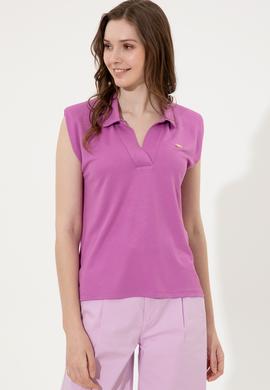 Kadın Menekşe Tişört - 50248579015