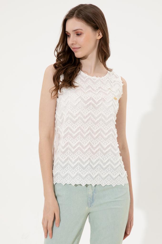 Kadın Krem Kısa Kollu Gömlek