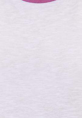 Kadın Menekşe Bisiklet Yaka Tişört - 50248137035