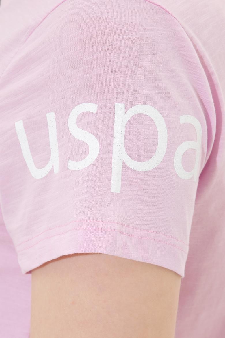 Kadın Manolya Bisiklet Yaka Tişört - 50248142052