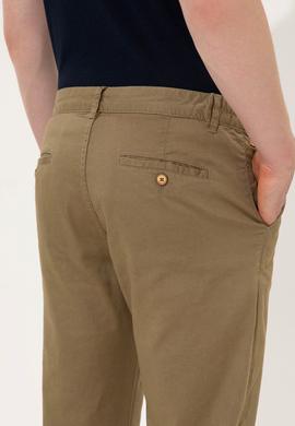 Erkek Koyu Haki Kanvas Pantolon - 50246104019