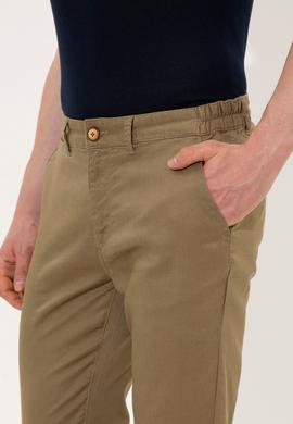 Erkek Koyu Haki Kanvas Pantolon - 50246104019