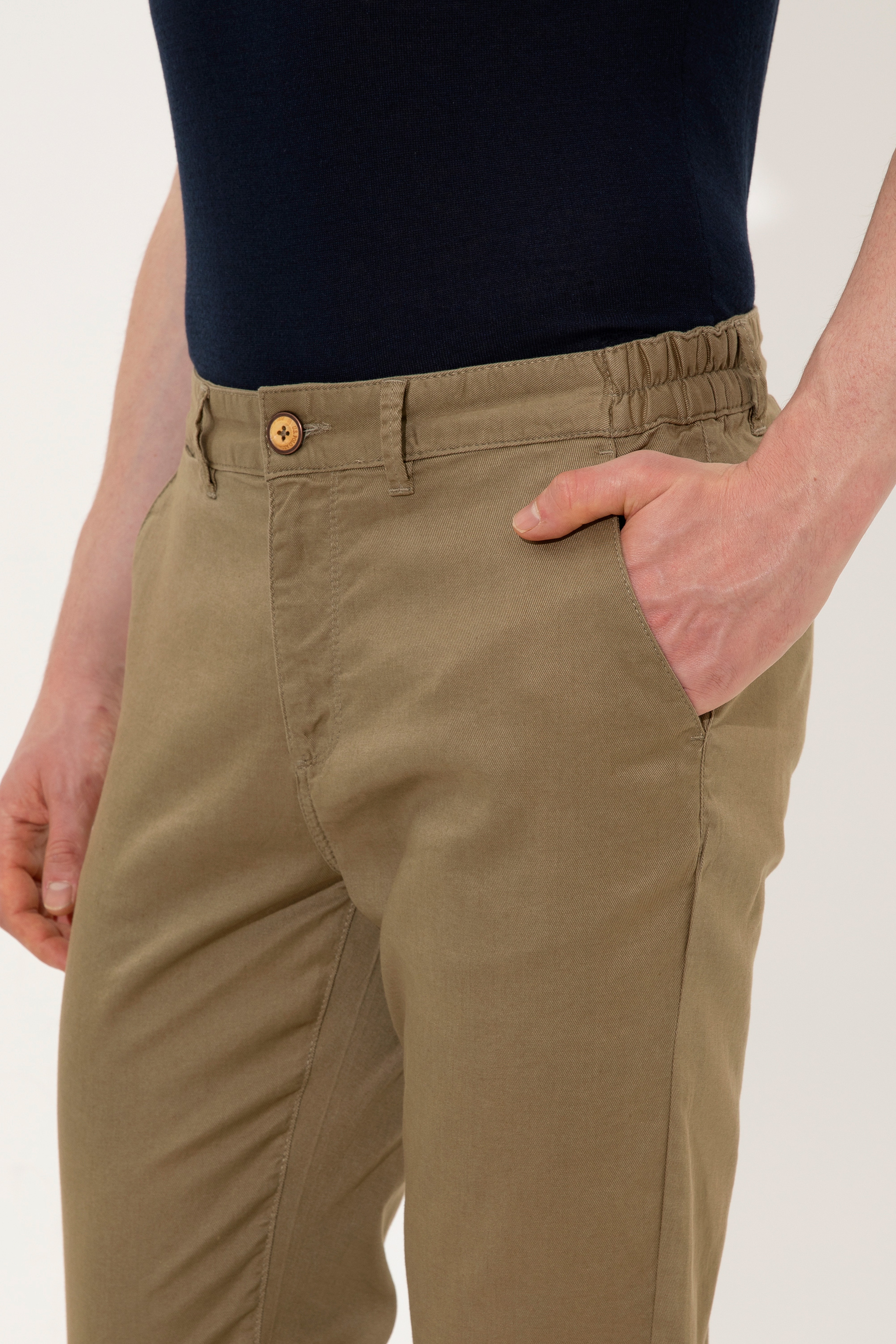 Erkek Koyu Haki Chinos - Image 6