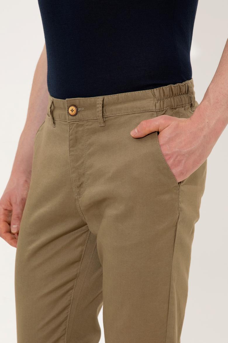 Erkek Koyu Haki Kanvas Pantolon - 50246104019
