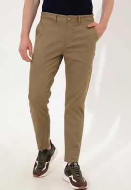 Erkek Koyu Haki Kanvas Pantolon - 50246104019