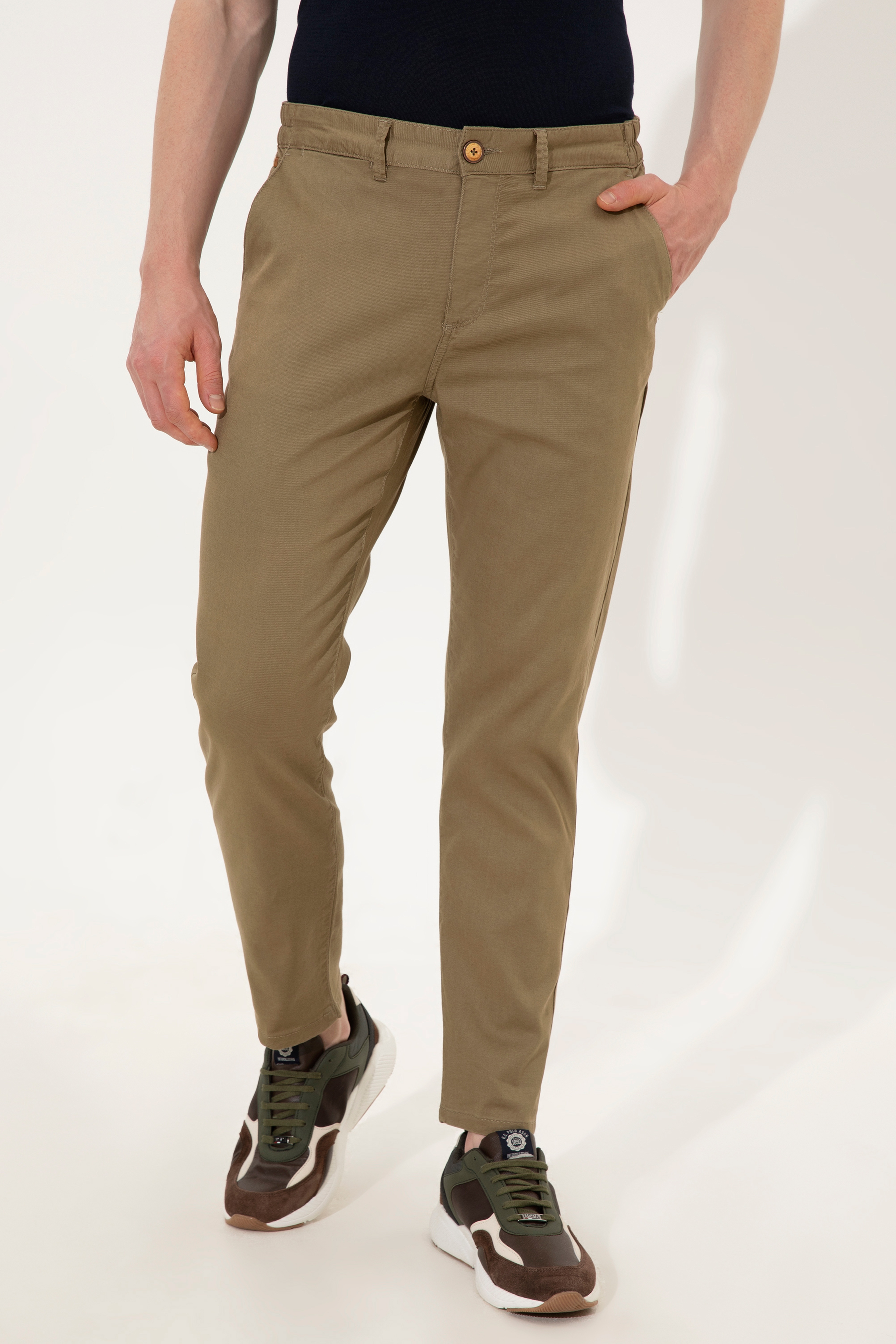 Erkek Koyu Haki Chinos - Image 2