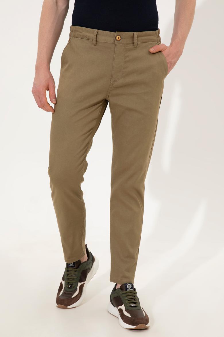Erkek Koyu Haki Kanvas Pantolon - 50246104019