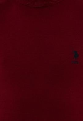 Erkek Bordo Balıkçı Yaka Basic Triko Kazak - 50253449016