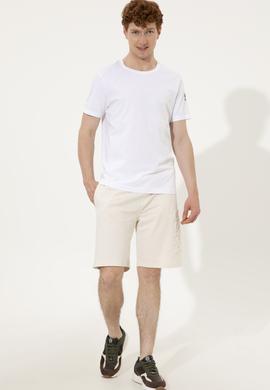 Erkek Krem Örme Şort - 50246596042