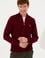 Erkek Bordo Basic Triko Hırka