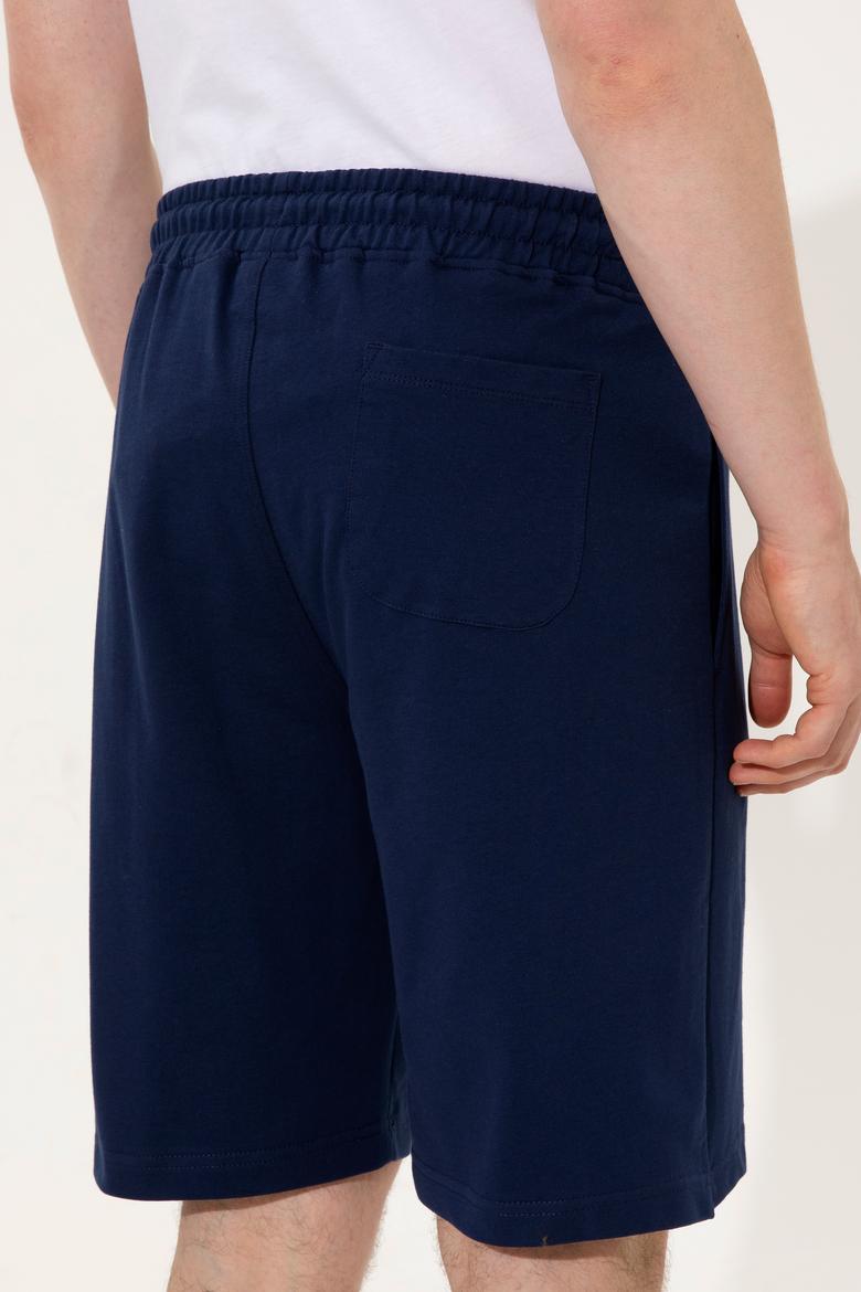 Erkek Lacivert Örme Şort - 50246596007