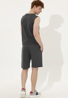 Erkek Antrasit Örme Şort - 50246596016