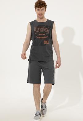 Erkek Antrasit Örme Şort - 50246596016