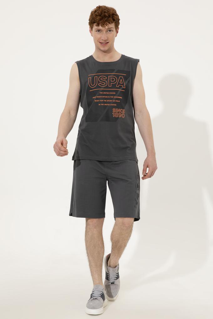 Erkek Antrasit Örme Şort