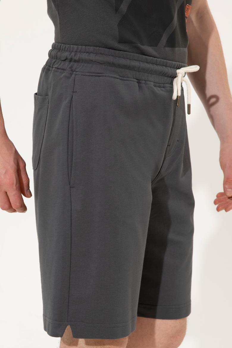 Erkek Antrasit Örme Şort - 50246596016