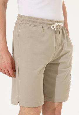 Erkek Haki Örme Şort - 50246596024