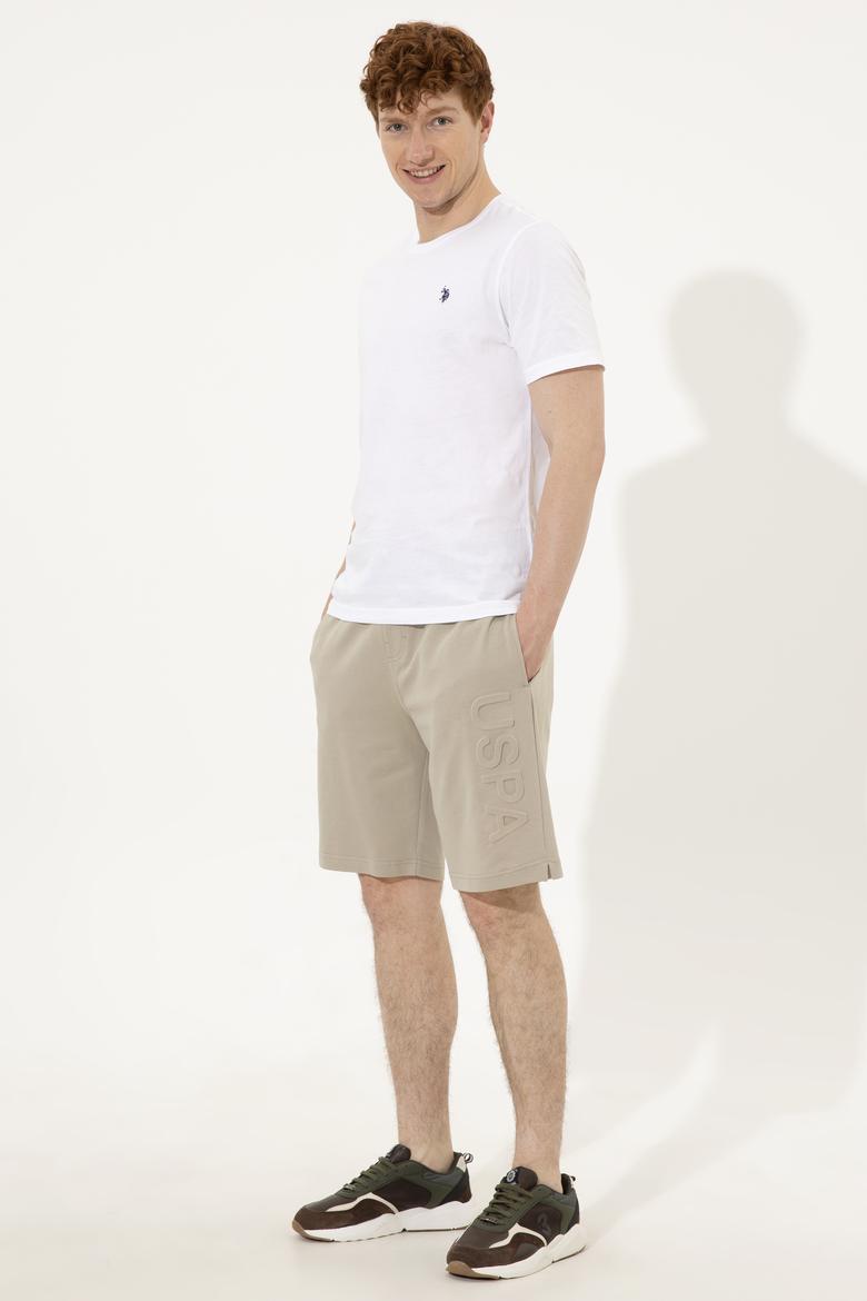 Erkek Haki Örme Şort