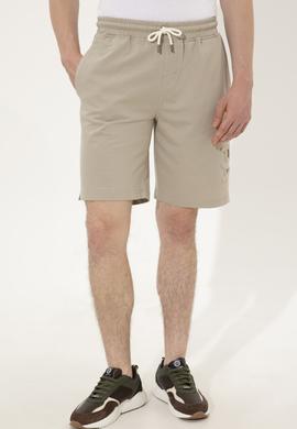 Erkek Haki Örme Şort - 50246596024